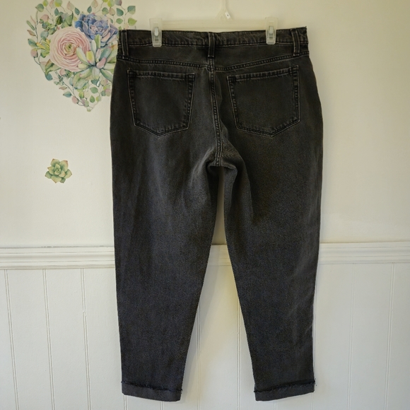 Isabel Maternity Jeans Charcoal Power Stretch Denim Raw Hem Side Panel Elastane - Picture 5 of 7